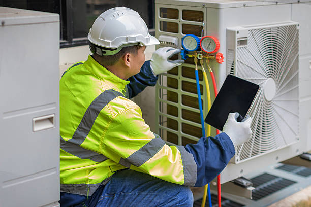 Professional Hvac Installation technician working in Summerfield, NC